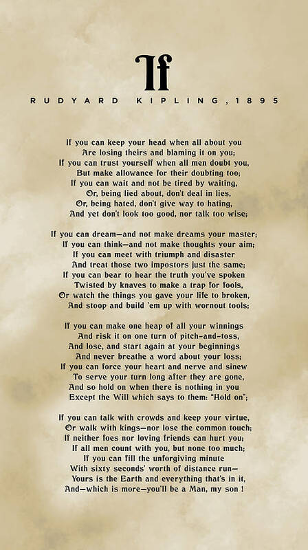 IF-- Rudyard Kipling thumbnail